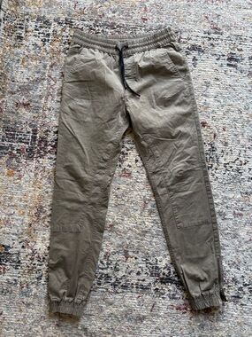 Jack and Jones Men's Olive Green Jogger Pants